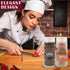 Pink Salt and Black Pepper Glass Shaker Set 5.96 oz | HIMALAYAN CHEF